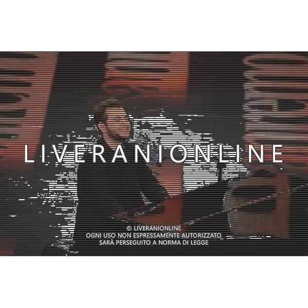 Seconda Serata 64mo Festival della Canzone Italiana di Sanremo 19 febbraio 2014 Nella foto: Renzo Rubino ©gazzaniga/AGENZIA ALDO LIVERANI SAS