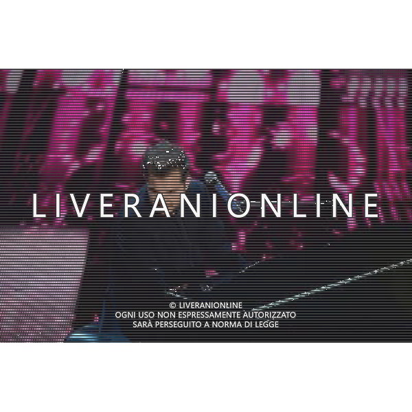 Seconda Serata 64mo Festival della Canzone Italiana di Sanremo 19 febbraio 2014 Nella foto: Renzo Rubino ©gazzaniga/AGENZIA ALDO LIVERANI SAS