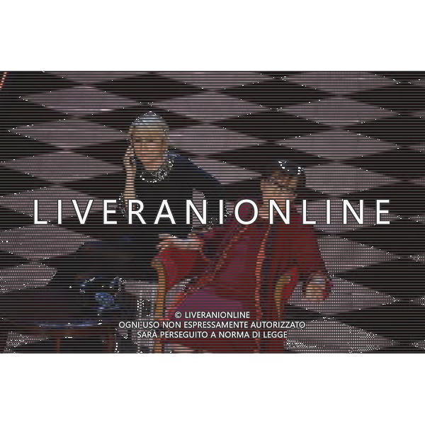 Seconda Serata 64mo Festival della Canzone Italiana di Sanremo 19 febbraio 2014 Nella foto: Luciana Littizzetto con franca valeri ©gazzaniga/AGENZIA ALDO LIVERANI SAS