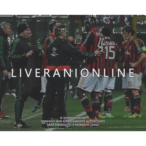 UEFA Champions League 2013/2014 Ottavi di Finale Andata Milano - 19.02.2014 Milan-Atletico Madrid Nella Foto:sostituzione balotelli /Ph.Vitez-Ag. Aldo Liverani