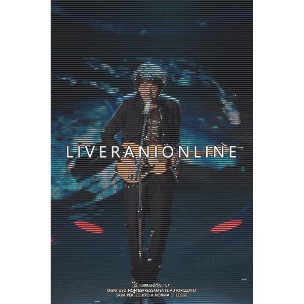 Seconda Serata 64mo Festival della Canzone Italiana di Sanremo 19 febbraio 2014 Nella foto: riccardo sinigallia ©gazzaniga/AGENZIA ALDO LIVERANI SAS