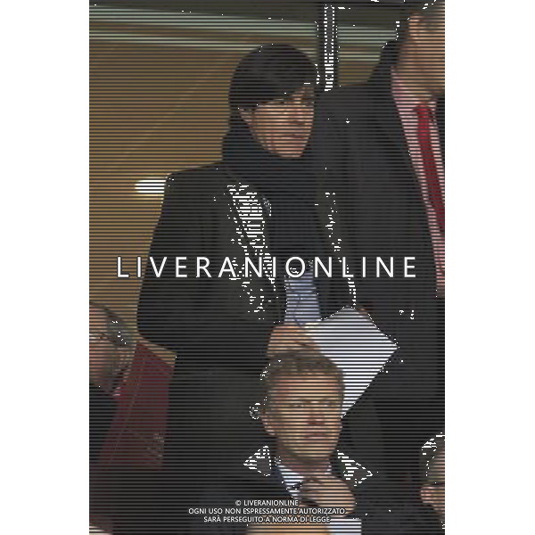 19.02.2014, Emirates Stadion, London, ENG, UEFA CL, FC Arsenal vs FC Bayern Muenchen, Achtelfinale, im Bild Joachim \'Jogi\' Loew auf der Tribuene beim Spiel zwischen dem FC Arsenal, Bayern Muenchen // during the UEFA Champions League Round of 16 match between FC Arsenal and FC Bayern Munich at the Emirates Stadion in London, Great Britain on 2014/02/19. EXPA Pictures © 2014, PhotoCredit: EXPA/ Eibner-Pressefoto/ Schueler *****ATTENTION - OUT of GER***** ©PHOTOSHOT/AGENZIA ALDO LIVERANI SAS - ITALY ONLY - ARSENAL - BAYERN MONACO CHAMPIONS LEAGUE