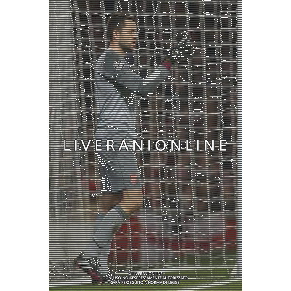 19.02.2014, Emirates Stadion, London, ENG, UEFA CL, FC Arsenal vs FC Bayern Muenchen, Achtelfinale, im Bild Torwart, Goalkeeper Lukasz Fabianski (Arsenal FC #21) // during the UEFA Champions League Round of 16 match between FC Arsenal and FC Bayern Munich at the Emirates Stadion in London, Great Britain on 2014/02/19. EXPA Pictures © 2014, PhotoCredit: EXPA/ Eibner-Pressefoto/ Schueler *****ATTENTION - OUT of GER***** AG ALDO LIVERANI SAS ONLY ITALY