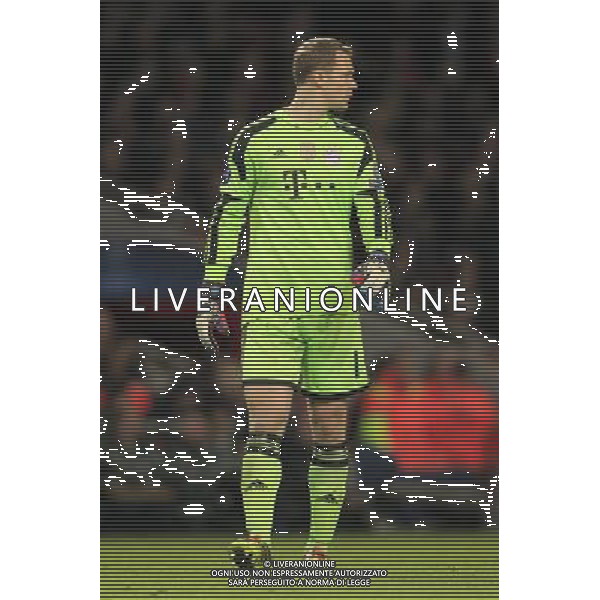 19.02.2014, Emirates Stadion, London, ENG, UEFA CL, FC Arsenal vs FC Bayern Muenchen, Achtelfinale, im Bild Torwart, Goalkeeper Manuel Neuer (FC Bayern Muenchen #1) // during the UEFA Champions League Round of 16 match between FC Arsenal and FC Bayern Munich at the Emirates Stadion in London, Great Britain on 2014/02/19. EXPA Pictures © 2014, PhotoCredit: EXPA/ Eibner-Pressefoto/ Schueler *****ATTENTION - OUT of GER***** AG ALDO LIVERANI SAS ONLY ITALY