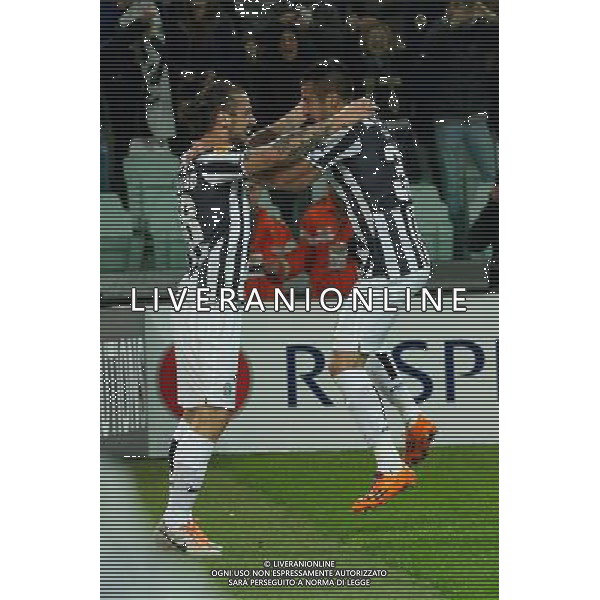 2014 Â© Matteo Bottanelli - Turin 20/02/14 - Football - Uefa Europa League - Round of 32 - Juventus Trazbonspor - shown in the picture: goal Pablo Osvaldo AG ALDO LIVERANI SAS