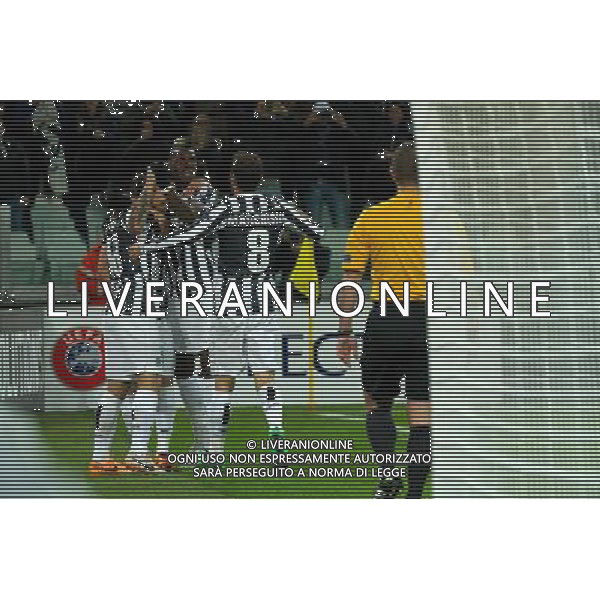 2014 Â© Matteo Bottanelli - Turin 20/02/14 - Football - Uefa Europa League - Round of 32 - Juventus Trazbonspor - shown in the picture: goal Pablo Osvaldo AG ALDO LIVERANI SAS