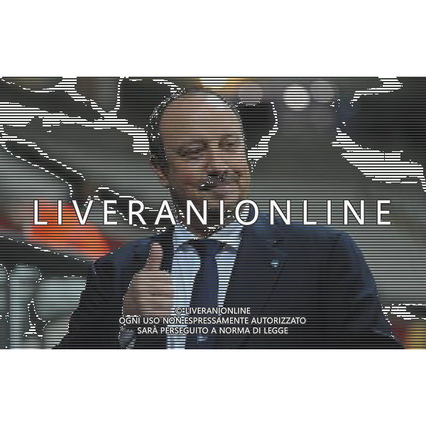 Napoli\'s Manager Rafa Benitez arrives at the Liberty Stadium Photo by Ian Cook/CameraSport Football - UEFA Europa League Round of 32 - Swansea City v Napoli - Thursday 20th February 2014 - The Liberty Stadium - Swansea © CameraSport - 43 Linden Ave. Countesthorpe. Leicester. England. LE8 5PG - Tel: +44 (0) 116 277 4147 - admin@camerasport.com - www.camerasport.com /AGENZIA ALDO LIVERANI SAS - ITALY ONLY - EDITORIAL USE ONLY