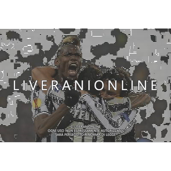 Juventus - Trabzonspor Uefa Europa League - sedicesimi di finale Federico Tardito/Agenzia Aldo Liverani Sas Nella foto esultanza Pogba AG ALDO LIVERANI SAS