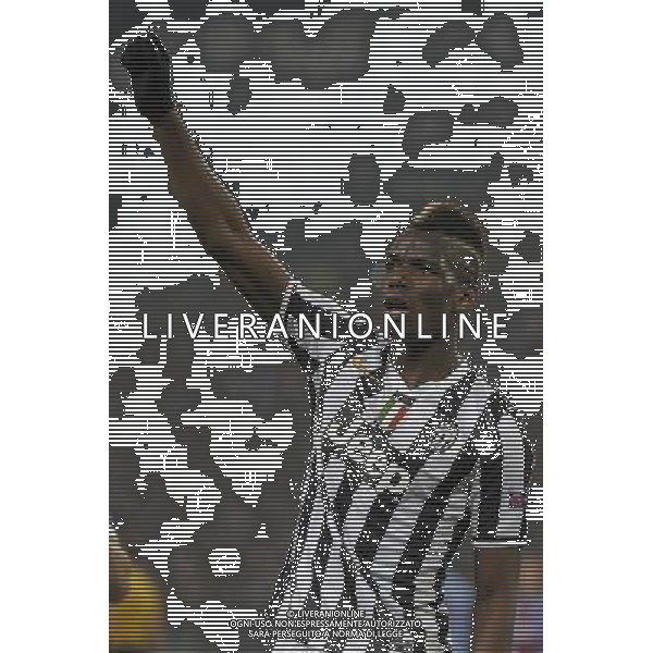 Juventus - Trabzonspor Uefa Europa League - sedicesimi di finale Federico Tardito/Agenzia Aldo Liverani Sas Nella foto esultanza Pogba AG ALDO LIVERANI SAS
