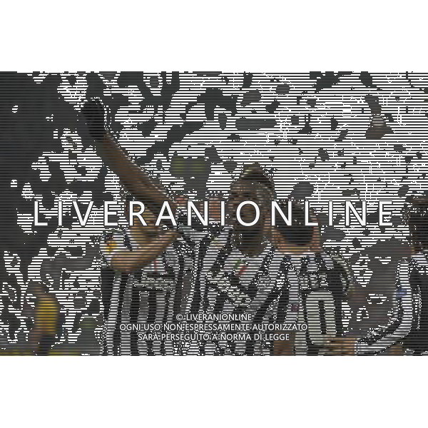 Juventus - Trabzonspor Uefa Europa League - sedicesimi di finale Federico Tardito/Agenzia Aldo Liverani Sas Nella foto esultanza Pogba AG ALDO LIVERANI SAS