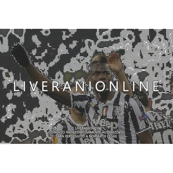 Juventus - Trabzonspor Uefa Europa League - sedicesimi di finale Federico Tardito/Agenzia Aldo Liverani Sas Nella foto esultanza Pogba AG ALDO LIVERANI SAS