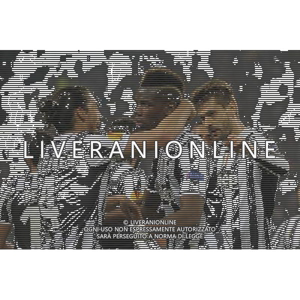 Juventus - Trabzonspor Uefa Europa League - sedicesimi di finale Federico Tardito/Agenzia Aldo Liverani Sas Nella foto esultanza Pogba AG ALDO LIVERANI SAS
