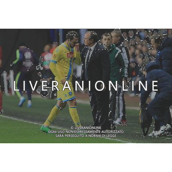 SWANSEA, NAPOLI EUROPA LEAGUE NELLA FOTO: BENITEZ HIGUAIN INFORTUNATO FOTO MOSCA- AG.LIVERANI