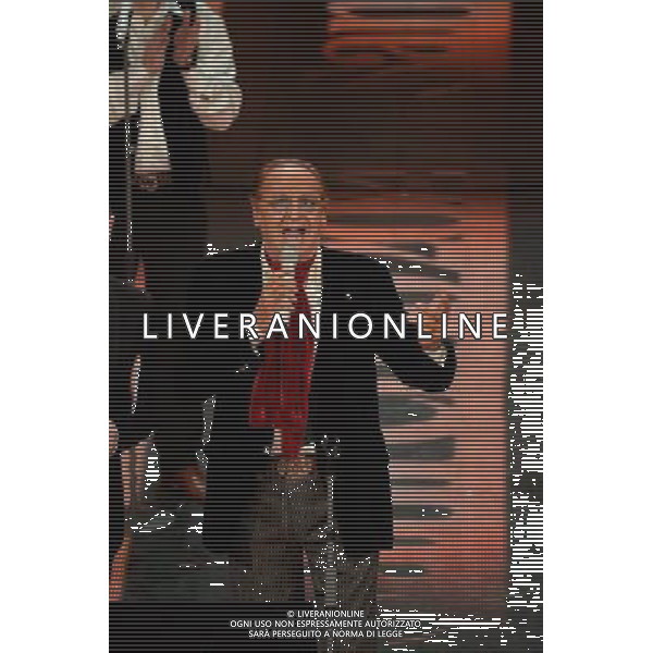 64mo Festival della Canzone Italiana di Sanremo 20 febbraio 2014 Nella foto: Renzo Arbore ©gazzaniga/AGENZIA ALDO LIVERANI SAS