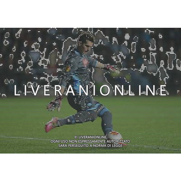 Napoli\'s Rafael in action during todays match Photo by Ian Cook/CameraSport Football - UEFA Europa League Round of 32 - Swansea City v Napoli - Thursday 20th February 2014 - The Liberty Stadium - Swansea © CameraSport - 43 Linden Ave. Countesthorpe. Leicester. England. LE8 5PG - Tel: +44 (0) 116 277 4147 - admin@camerasport.com - www.camerasport.com AG ALDO LIVERANI SAS ONLY ITALY