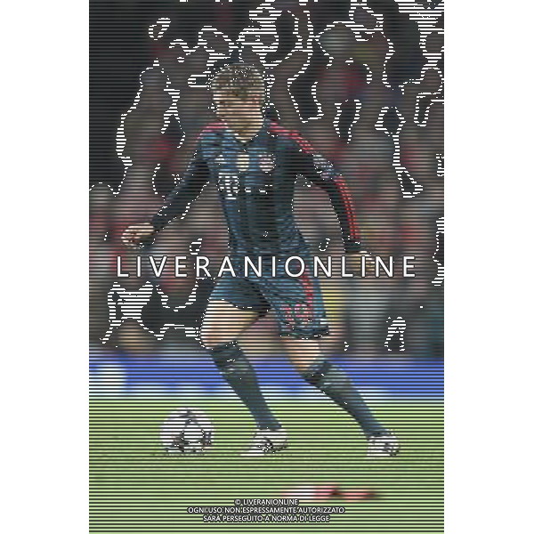 19.02.2014, Emirates Stadion, London, ENG, UEFA CL, FC Arsenal vs FC Bayern Muenchen, Achtelfinale, im Bild Toni KROOS #39 (FC Bayern Muenchen) // during the UEFA Champions League Round of 16 match between FC Arsenal and FC Bayern Munich at the Emirates Stadion in London, Great Britain on 2014/02/19. EXPA Pictures © 2014, PhotoCredit: EXPA/ Eibner-Pressefoto/ Kolbert *****ATTENTION - OUT of GER***** ©PHOTOSHOT/AGENZIA ALDO LIVERANI SAS - ITALY ONLY - EDITORIAL USE ONLY - ARSENAL Vs BAYERN MONACO CHAMPIONS LEAGUE