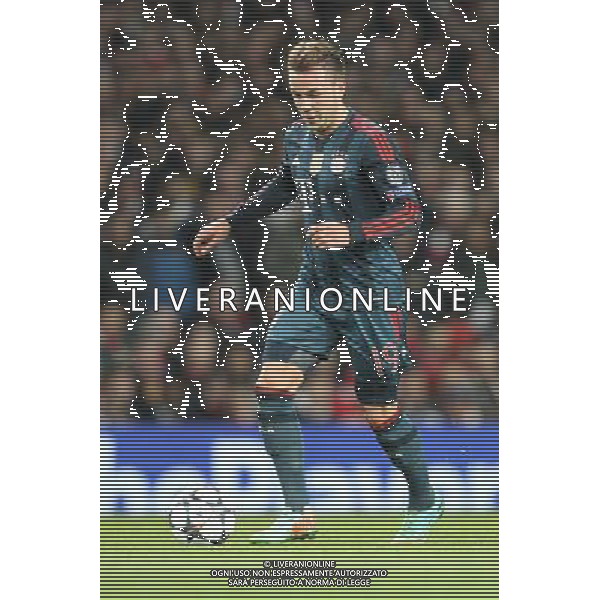 19.02.2014, Emirates Stadion, London, ENG, UEFA CL, FC Arsenal vs FC Bayern Muenchen, Achtelfinale, im Bild Mario GOETZE #19 (FC Bayern Muenchen) // during the UEFA Champions League Round of 16 match between FC Arsenal and FC Bayern Munich at the Emirates Stadion in London, Great Britain on 2014/02/19. EXPA Pictures © 2014, PhotoCredit: EXPA/ Eibner-Pressefoto/ Kolbert *****ATTENTION - OUT of GER***** ©PHOTOSHOT/AGENZIA ALDO LIVERANI SAS - ITALY ONLY - EDITORIAL USE ONLY - ARSENAL Vs BAYERN MONACO CHAMPIONS LEAGUE