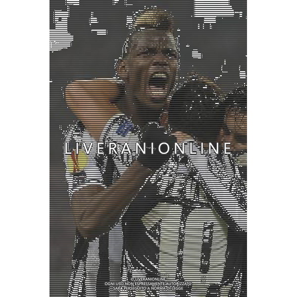 Juventus - Trabzonspor Uefa Europa League - sedicesimi di finale Federico Tardito/Agenzia Aldo Liverani Sas Nella foto esultanza Pogba AG ALDO LIVERANI SAS