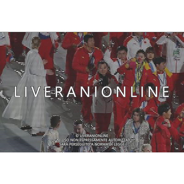 (140223) -- SOCHI, Feb. 23, 2014 () -- Members of Chinese delegation parade into the stadium during the closing ceremony for the 22nd Winter Olympic Games in Sochi, Russia, Feb. 23, 2014. (/Wang Lili) ©photoshot/AGENZIA ALDO LIVERANI SAS - ITALY ONLY - Cerimonia di chiusura dei 22mi Giochi Olimpici Invernali Olimpiadi di Sochi, Russia 23 febbraio 2014