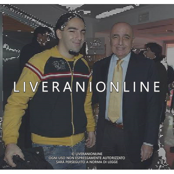 Milano 16 novembre 2004 Adriano Galiani con il figlio ph: andry / ag. aldo liverani 