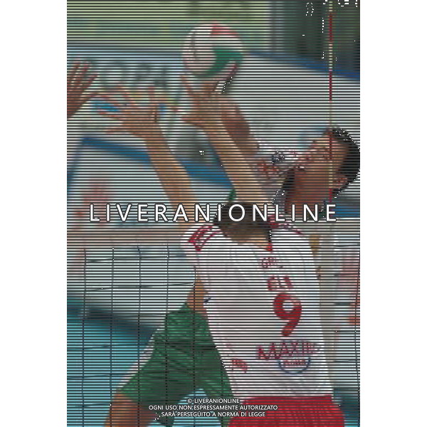 CUNEO 12/11/04 CAMPIONATO DI PALLAVOLO SERIE A1 TIM 2004/05 BREBANCA CUNEO-COPRA PIACENZA NELLA FOTO ANDRAE BJORNE PH GIGI ARCAINI/ALDO LIVERANI
