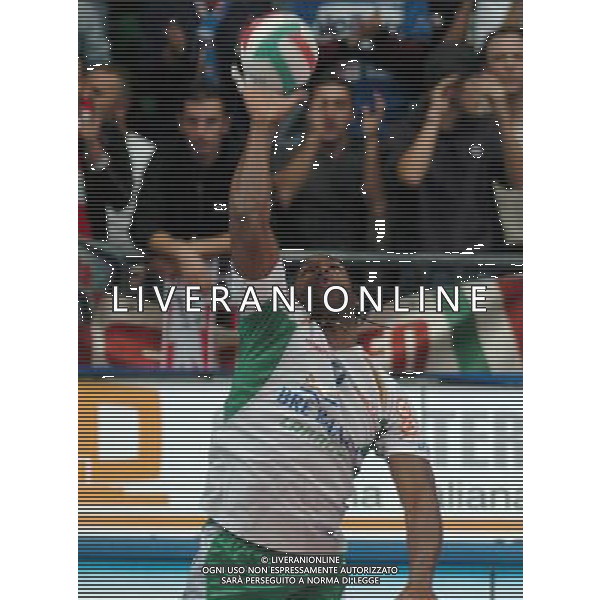 CUNEO 12/11/04 CAMPIONATO DI PALLAVOLO SERIE A1 TIM 2004/05 BREBANCA CUNEO-COPRA PIACENZA NELLA FOTO CARDONA MAIKEL PH GIGI ARCAINI/ALDO LIVERANI