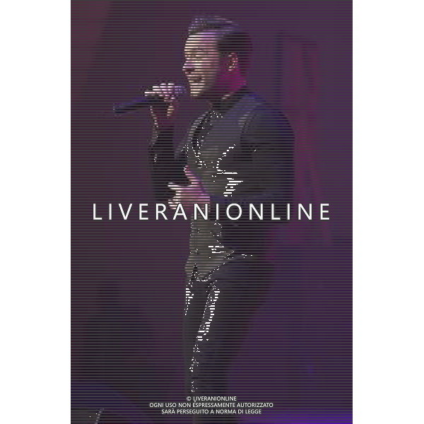 Shane Filan performs at Manchester Bridgewater Hall, Manchester, England, 24th February 2014. AG ALDO LIVERANI SAS ONLY ITALY