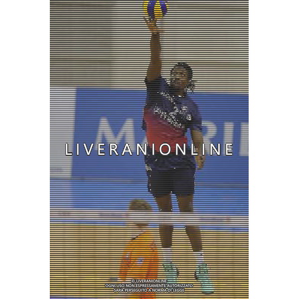 Mory Sidibe - 25.02.2014 - Paris Volley / Tomis Constanta - 1/2Finale CEV Cup Photo : Aurelien Meunier / Icon Sport AG ALDO LIVERANI SAS ONLY ITALY