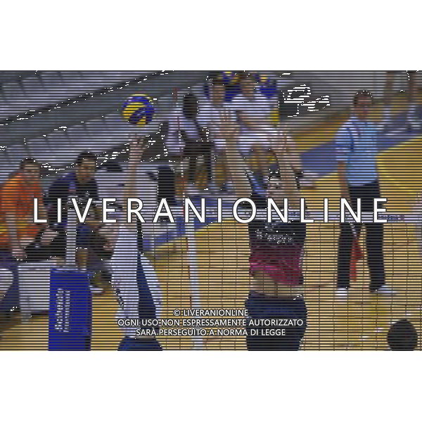 Dmitri BAHOV / Antoine BRIZARD - 25.02.2014 - Paris Volley / Tomis Constanta - 1/2Finale CEV Cup Photo : Aurelien Meunier / Icon Sport AG ALDO LIVERANI SAS ONLY ITALY