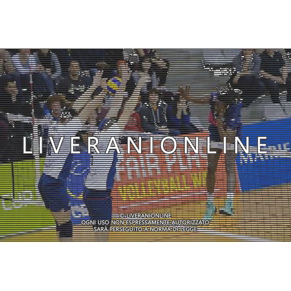 Mory Sidibe - 25.02.2014 - Paris Volley / Tomis Constanta - 1/2Finale CEV Cup Photo : Aurelien Meunier / Icon Sport AG ALDO LIVERANI SAS ONLY ITALY