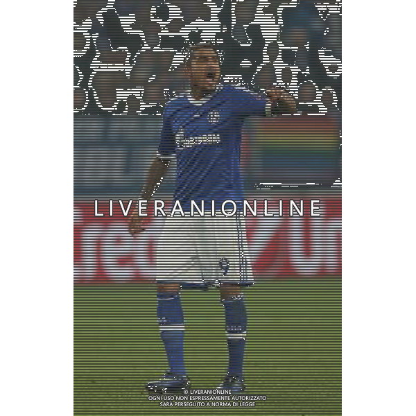 Fu§ball, firo : 26.02.2014 1.BL, 1.Bundesliga,CL, Champions League, Saison 2013/2014,Achtelfinale, FC Schalke 04 - Real Madrid 1:6 Kevin PRINCE BOATENG, Schalke, Gestik $worldrightsEs gelten unsere AGB, einsehbar auf www.firosportphoto.de, copyright by firo sportphoto: Coesfelder Str. 207 D-48249 DŸlmen www.firosportphoto.de mail@firosportphoto.de (V o l k s b a n k B o c h u m - W i t t e n ) BLZ.: 430 601 29 Kt. Nr.: 341 117 100 Tel:Ê +49-2594-9916004 Fax:Ê+49-2594-9916005 AG ALDO LIVERANI SAS ONLY ITALY