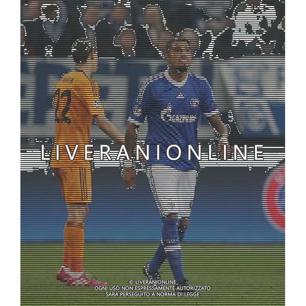 Fu§ball, firo : 26.02.2014 1.BL, 1.Bundesliga,CL, Champions League, Saison 2013/2014,Achtelfinale, FC Schalke 04 - Real Madrid 1:6 Kevin PRINCE BOATENG, Schalke, Gestik, Zunge heraus $worldrightsEs gelten unsere AGB, einsehbar auf www.firosportphoto.de, copyright by firo sportphoto: Coesfelder Str. 207 D-48249 DŸlmen www.firosportphoto.de mail@firosportphoto.de (V o l k s b a n k B o c h u m - W i t t e n ) BLZ.: 430 601 29 Kt. Nr.: 341 117 100 Tel:Ê +49-2594-9916004 Fax:Ê+49-2594-9916005 AG ALDO LIVERANI SAS ONLY ITALY