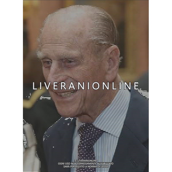 LONDON, ENGLAND - FEBRUARY 27: Prince Phillip, Duke of Edinburgh attends a reception for the Queen\'s Anniversary Prizes for Higher and Further Education at Buckingham Palace on February 27, 2014 in London, England. AG ALDO LIVERANI SAS ONLY ITALY