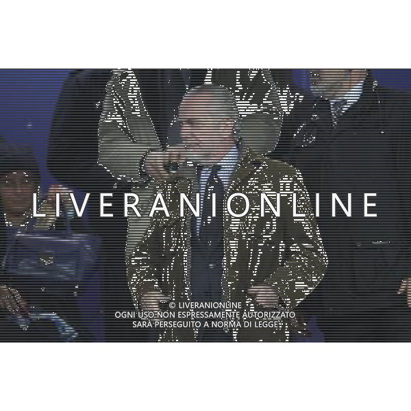 NAPOLI - SWANSEA EUEFA UROPA LEAGUE 27 FABBRAIO 2014 NELLA FOTO: AURELIO DE LAURENTIIS ©MOSCA/AGENZIA ALDO LIVERANI SAS