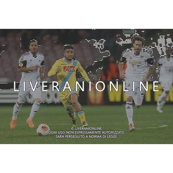 NAPOLI - SWANSEA UEFA EUROPA LEAGUE 27 FABBRAIO 2014 NELLA FOTO: INSIGNE, DE GUZMAN ©MOSCA/AGENZIA ALDO LIVERANI SAS