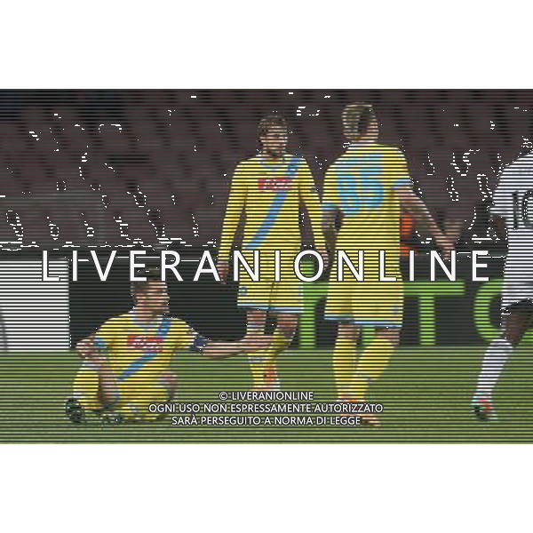 NAPOLI, SWANSEA EUROPA LEAGUE 28 -02-2014 NELLA FOTO: MAGGIO, HENRIQUE FOTO MOSCA- AG.LIVERANI