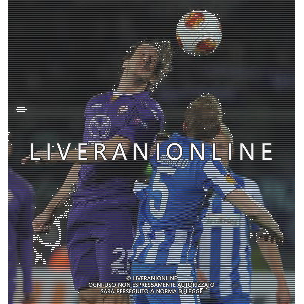 UEFA Europa League 2013/2014 Sedicesimi di Finale Ritorno Firenze - 27.02.2014 Fiorentina-Esbjerg Nella Foto:ambrosini-bergvold /Ph.Vitez-Ag. Aldo Liverani