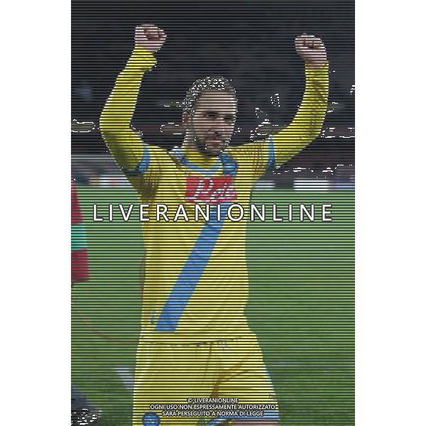 NAPOLI, SWANSEA EUROPA LEAGUE 27-02-2014 NELLA FOTO: HIGUAIN FINE GARA FOTO MOSCA- AG.LIVERANI