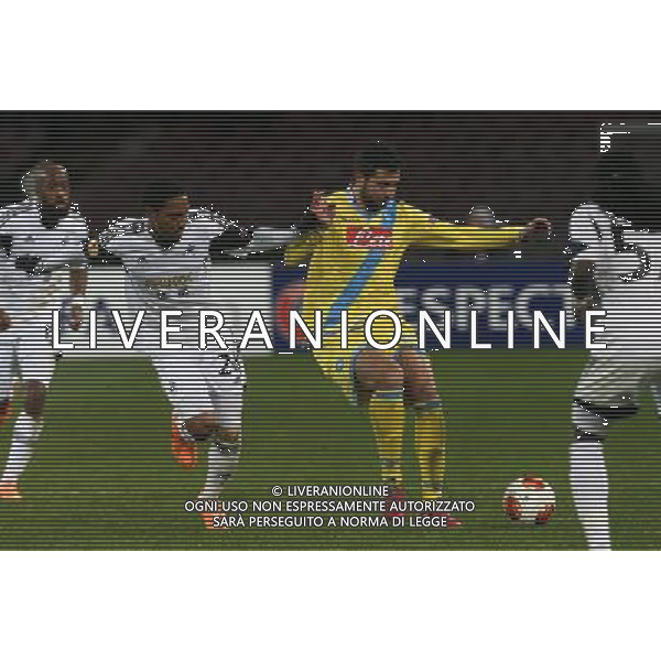 NAPOLI, SWANSEA EUROPA LEAGUE 27-02-2014 NELLA FOTO: ALBIOL FOTO MOSCA- AG.LIVERANI