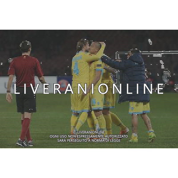 NAPOLI, SWANSEA EUROPA LEAGUE 27-02-2014 NELLA FOTO: ESULTANZA INLER FOTO MOSCA- AG.LIVERANI