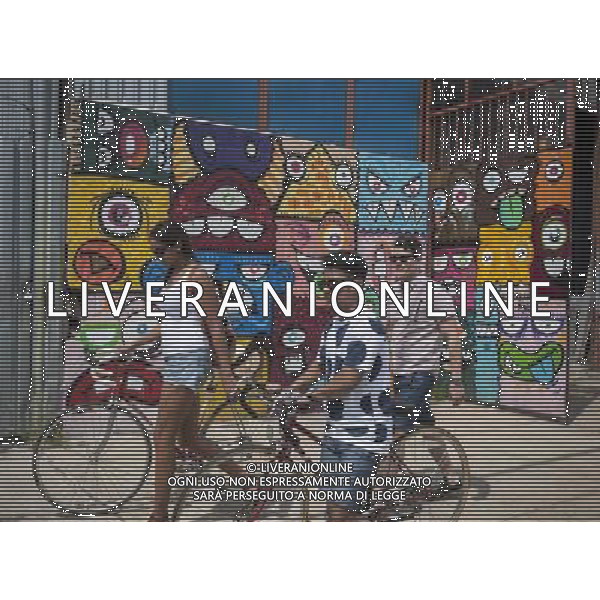 Murals on the walls in the Bushwick neighborhood of Brooklyn in New York on Saturday, July 27, 2013. Filmmaker Spike Lee recently spoke against gentrification by hipsters in various gentrifying neighborhoods. (ŒŒæRichard B. Levine) ©PHOTOSHOT/AGENZIA ALDO LIVERANI SAS - ITALY ONLY - EDITORIAL USE ONLY