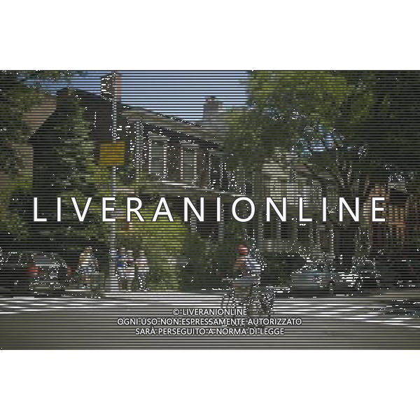 Wooden row houses in within the Fort Greene Historic District in the Fort Greene neighborhood of Brooklyn in New York, seen on Saturday, July 3, 2010. Filmmaker Spike Lee recently spoke against gentrification by hipsters in various neighborhoods including Fort Greene, Brooklyn. ( Richard B. Levine) ©PHOTOSHOT/AGENZIA ALDO LIVERANI SAS - ITALY ONLY - EDITORIAL USE ONLY