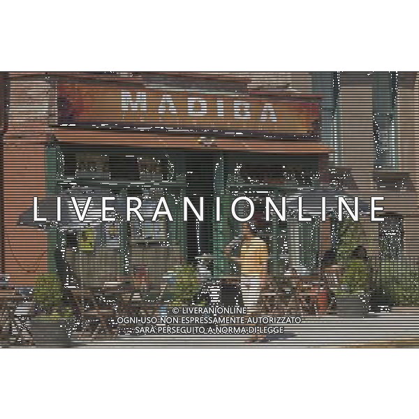 Madiba restaurant in the neighborhood of Fort Greene in Brooklyn in New York on July 13, 2008. Filmmaker Spike Lee recently spoke against gentrification by hipsters in various neighborhoods including Fort Greene, Brooklyn. ( Richard B. Levine) ©PHOTOSHOT/AGENZIA ALDO LIVERANI SAS - ITALY ONLY - EDITORIAL USE ONLY