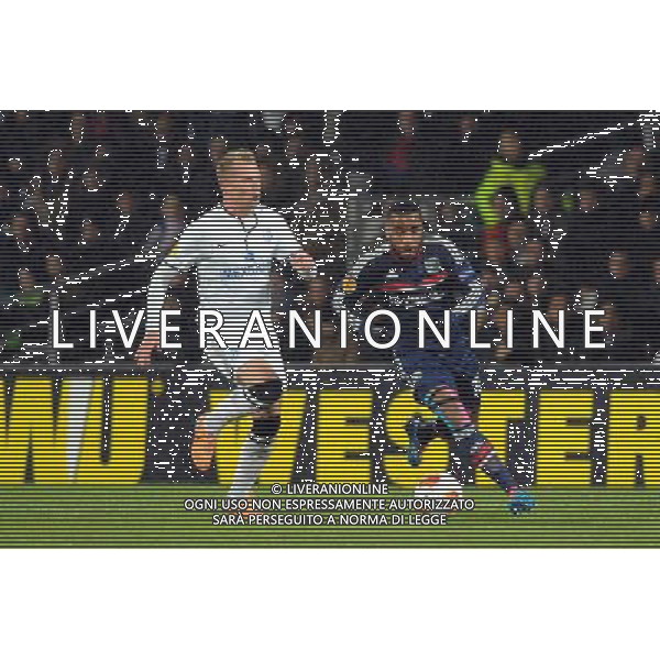 Evgeniy Zubeiko / Alexandre Lacazette - 27.02.2014 - Lyon / Tchernomorets Odessa - Ligue Europa 2013/2014 Photo : Jean Paul Thomas / Icon Sport *** Local Caption *** AG ALDO LIVERANI SAS ONLY ITALY *** Local Caption *** AG ALDO LIVERANI SAS ONLY ITALY