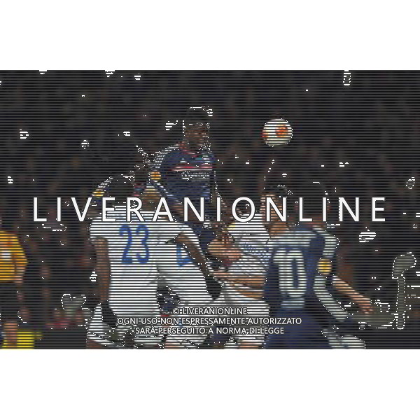 Samuel Umtiti - 27.02.2014 - Lyon / Tchernomorets Odessa - Ligue Europa 2013/2014 Photo : Jean Paul Thomas / Icon Sport *** Local Caption *** AG ALDO LIVERANI SAS ONLY ITALY *** Local Caption *** AG ALDO LIVERANI SAS ONLY ITALY