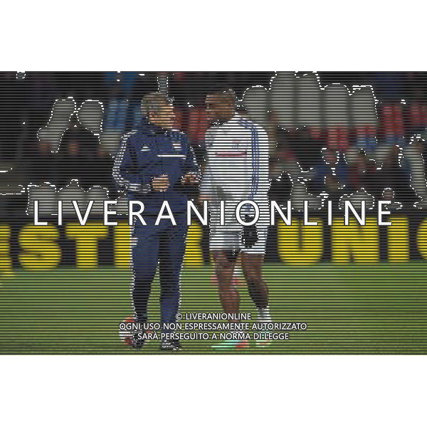 Bruno GENESIO / Henri BEDIMO - 27.02.2014 - Lyon / Tchernomorets Odessa - Ligue Europa 2013/2014 Photo : Jean Paul Thomas / Icon Sport AG ALDO LIVERANI SAS ONLY ITALY