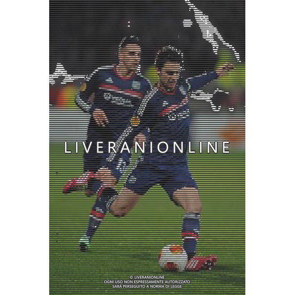 Clement GRENIER - 27.02.2014 - Lyon / Tchernomorets Odessa - Ligue Europa 2013/2014 Photo : Jean Paul Thomas / Icon Sport AG ALDO LIVERANI SAS ONLY ITALY