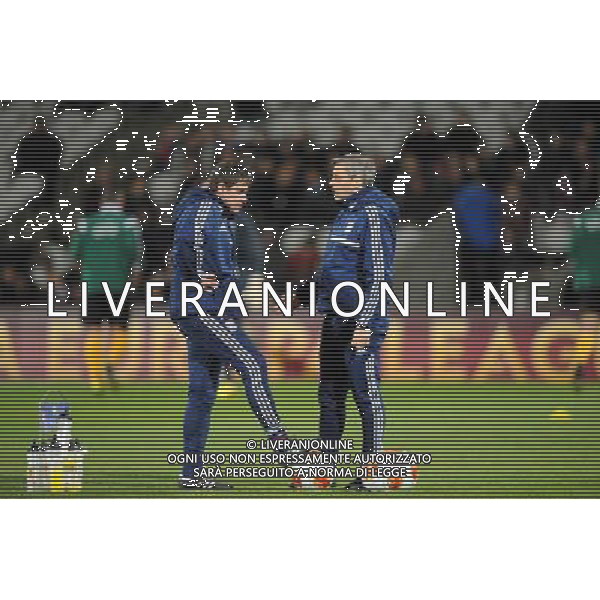 Robert DUVERNE / Bruno GENESIO - 27.02.2014 - Lyon / Tchernomorets Odessa - Ligue Europa 2013/2014 Photo : Jean Paul Thomas / Icon Sport AG ALDO LIVERANI SAS ONLY ITALY