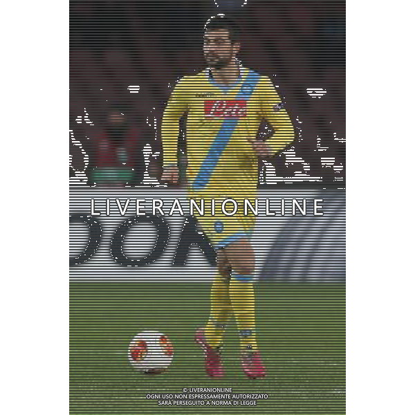 NAPOLI SWANSEA EUROPA LEAGUE 27-02-2014 NELLA FOTO: RAUL ALBIOL FOTO MOSCA- AG.LIVERANI