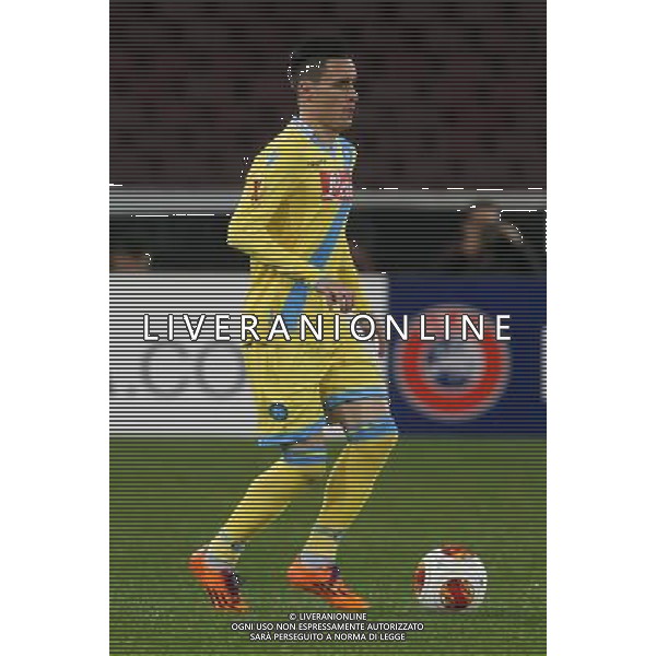 NAPOLI SWANSEA EUROPA LEAGUE 27-02-2014 NELLA FOTO: JOSE\' CALLEJON FOTO MOSCA- AG.LIVERANI